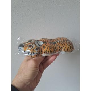 Pennen en potloden bakje met Tijger, blik 20x7x3cm