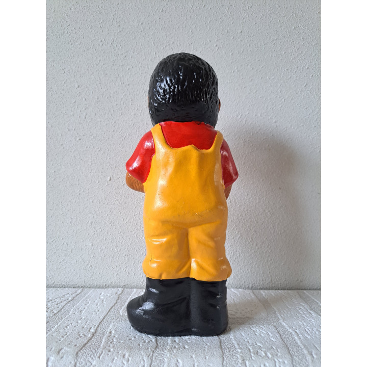 Mol als tuinman, groot beeld, aardewerk 11x9x26cm