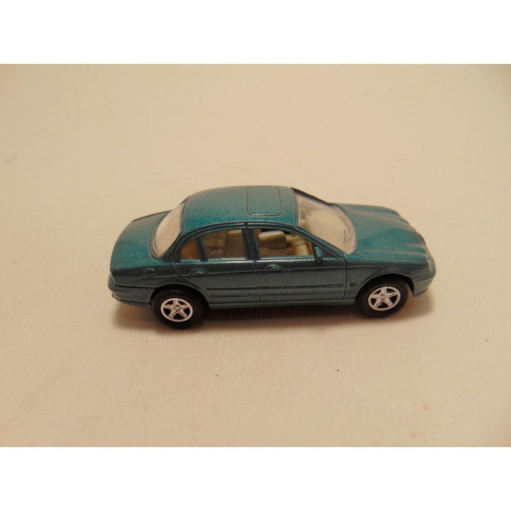 Jaguar S type 1:64 Welly blauwgrijs