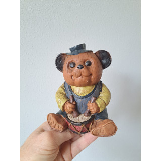 Woody beer met trommel, RFA kusthars 9x8x14cm
