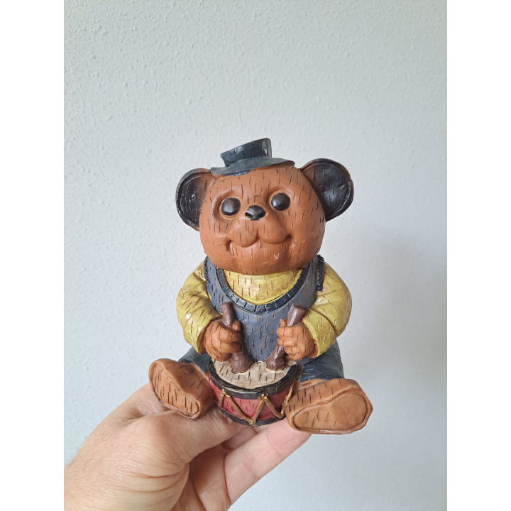 Woody beer met trommel, RFA kusthars 9x8x14cm