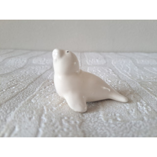 Zeehond, aardewerk 6x3.5x4cm - dierfiguren