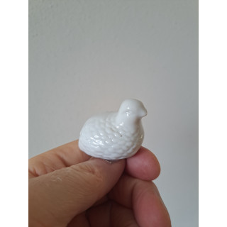 Kwartel vogel, porselein 4.5x3.5x3.5cm