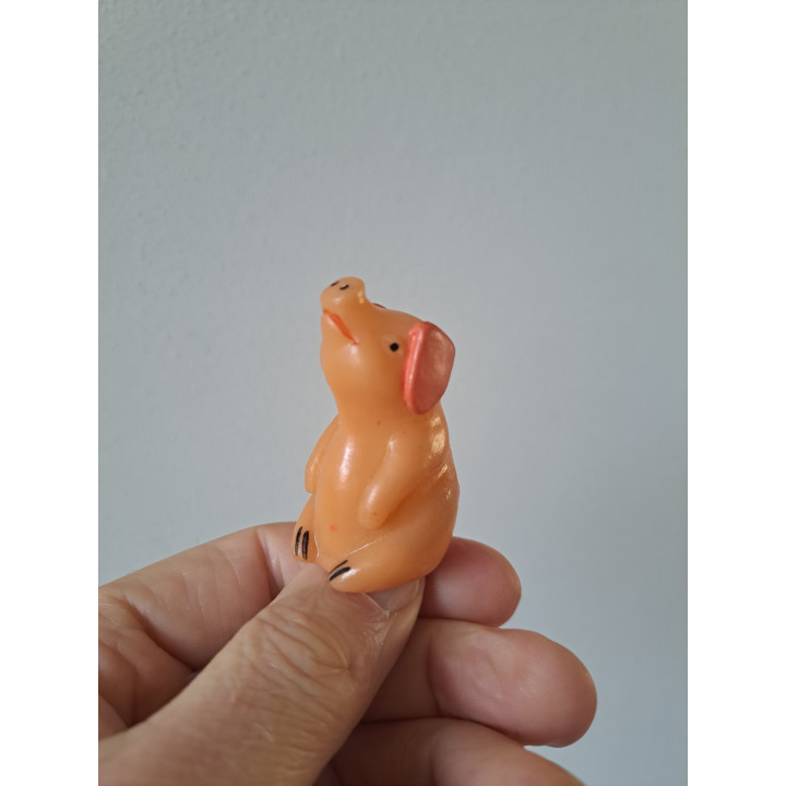 Varken, rubber 3.5x2.5x5.5cm