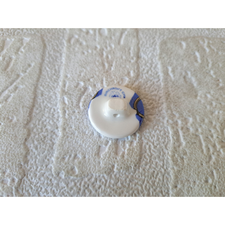 Porselein knoop met Audi logo Birchcroft D2.5xH1.5cm - Verzamelobject