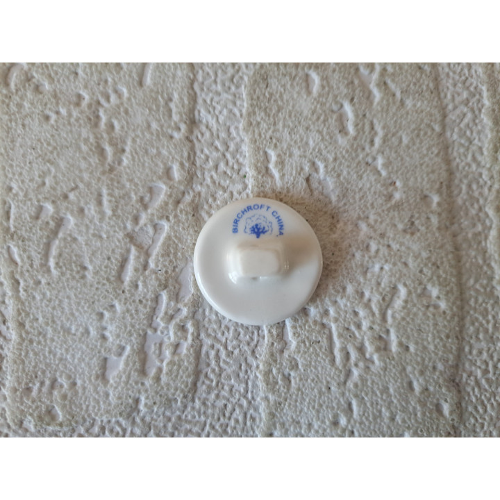 Porselein knoop met Cadillac logo Birchcroft D2.5xH1.5cm (2) - Verzamelobject