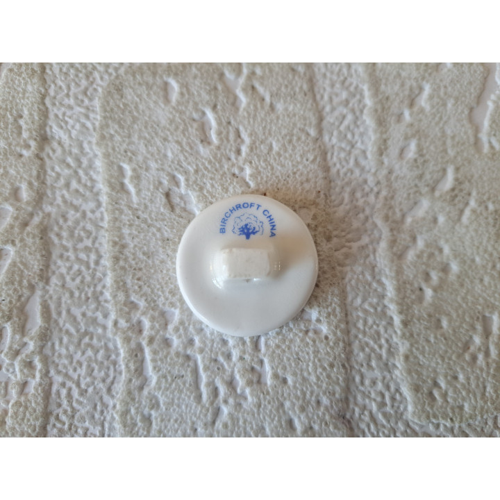 Porselein knoop met Bmw logo Birchcroft D2.5xH1.5cm - Verzamelobject