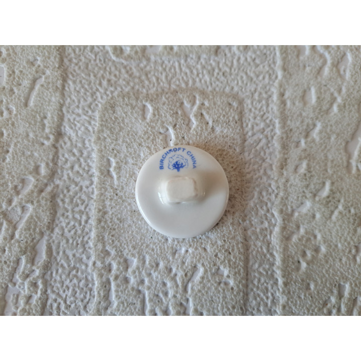 Porselein knoop met Renault logo Birchcroft D2.5xH1.5cm - Verzamelobject