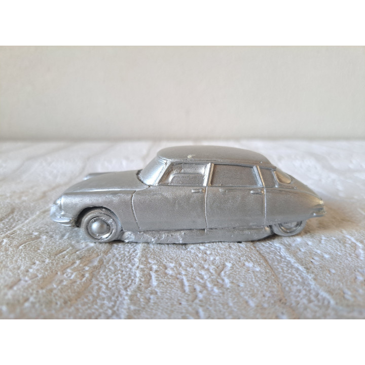 Citroen DS 19 gietmodel, keramisch gips 11x4x3.5cm - handgemaakt