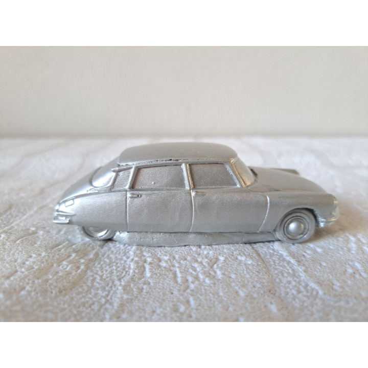 Citroen DS 19 gietmodel, keramisch gips 11x4x3.5cm - handgemaakt