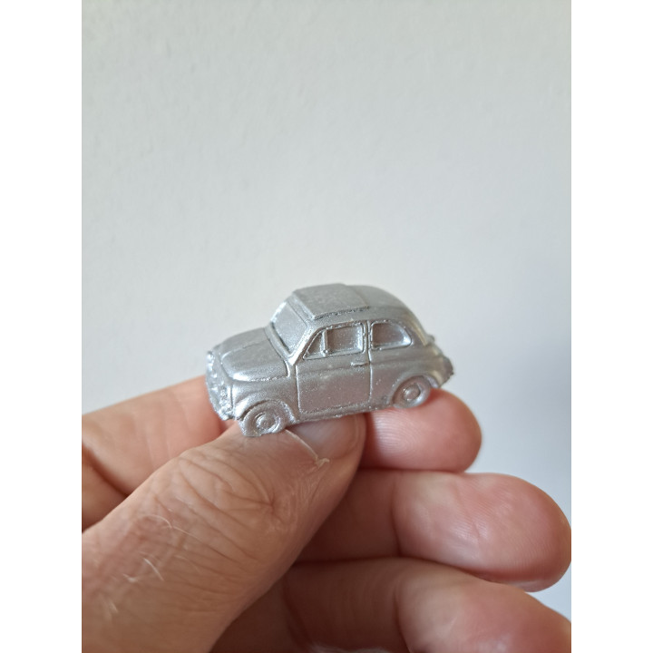 Fiat 500 1956 gietmodel, keramisch gips 4x2x2cm