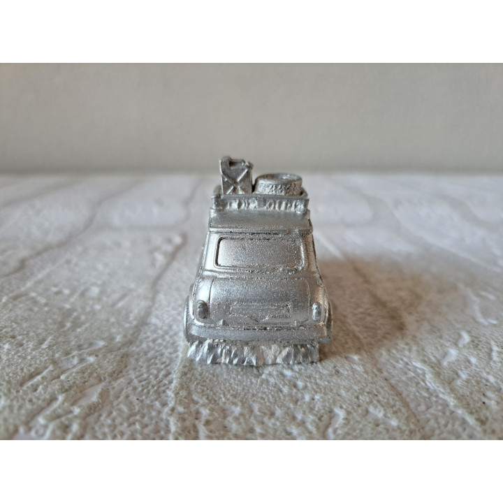 Mini Cooper 1956, Rally, gietmodel, keramisch gips 6.5x3x4cm - handgemaakt