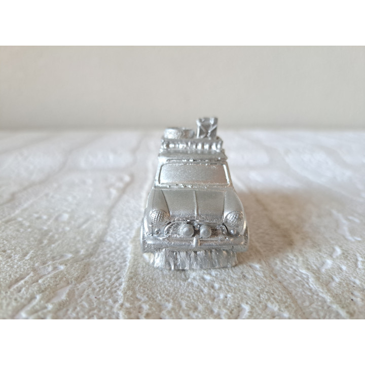 Mini Cooper 1956, Rally, gietmodel, keramisch gips 6.5x3x4cm - handgemaakt