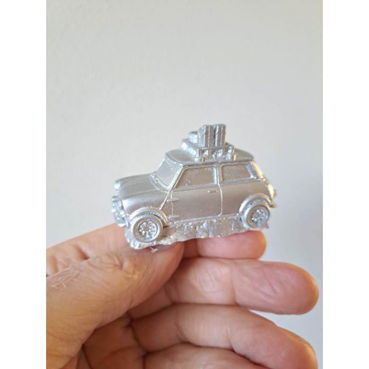 Mini Cooper 1956, Rally, gietmodel, keramisch gips 6.5x3x4cm