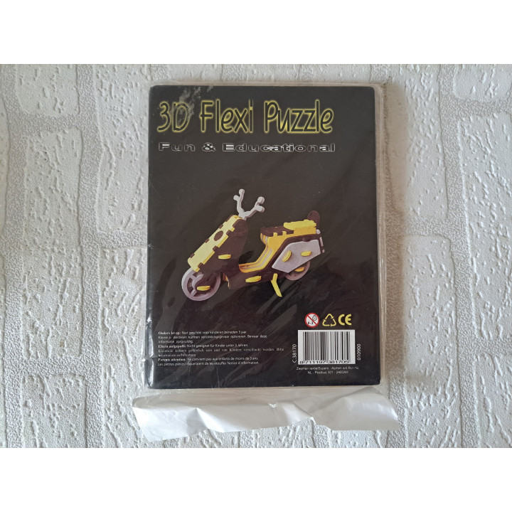 3D flexi puzzel, schuim 16x21x1cm - puzzels