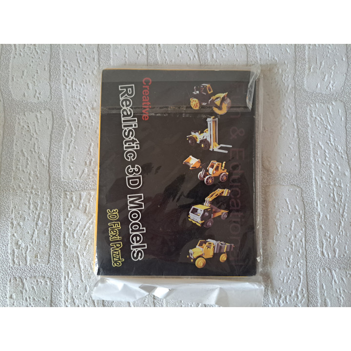 3D flexi puzzel, schuim 16x21x1cm - puzzels