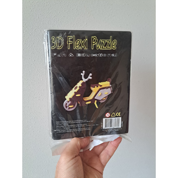 3D flexi puzzel, schuim 16x21x1cm