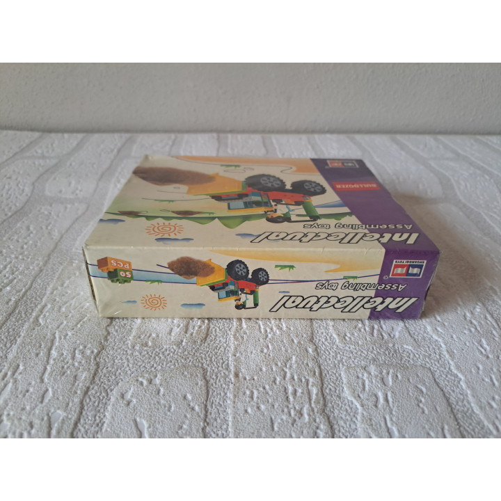 Bulldozer Intellectual Assembling toys, kunststof 17x14x4.5cm - bouwset