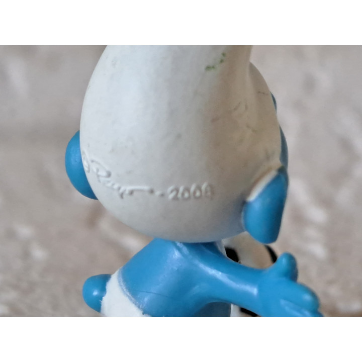 Voetbalsmurf, Albert Heijn 2008,  kunststof 3.5x2x4cm