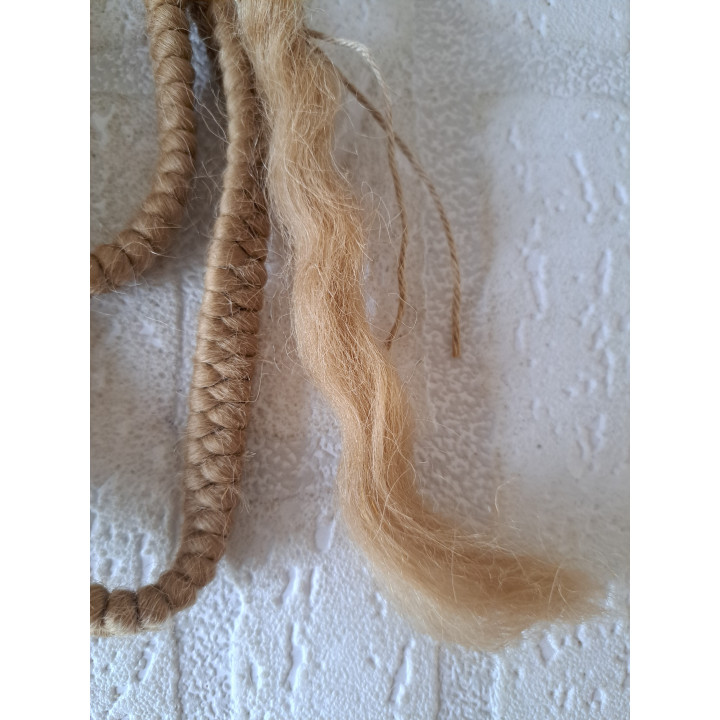 Poppenhaar 100 procent wolhaar, 120cm - wolhaar