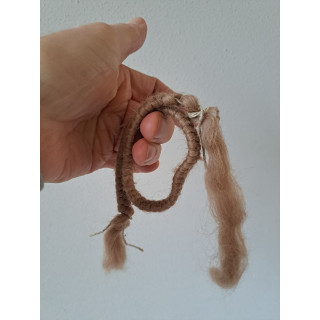 Poppenhaar 100 procent wolhaar, 60cm