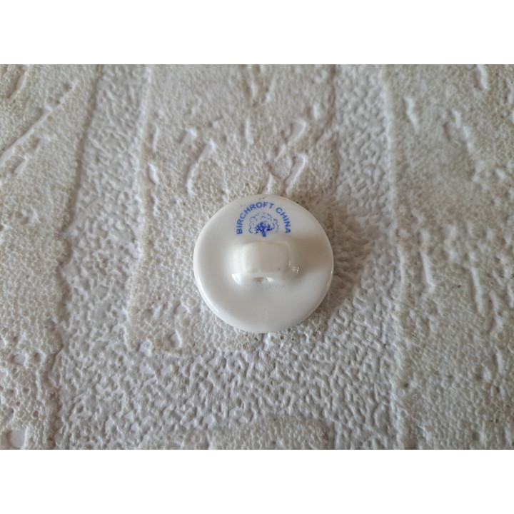 Porselein knoop met Poopdeck Pappy Birchcroft D2.5xH1.5cm - Verzamelobject