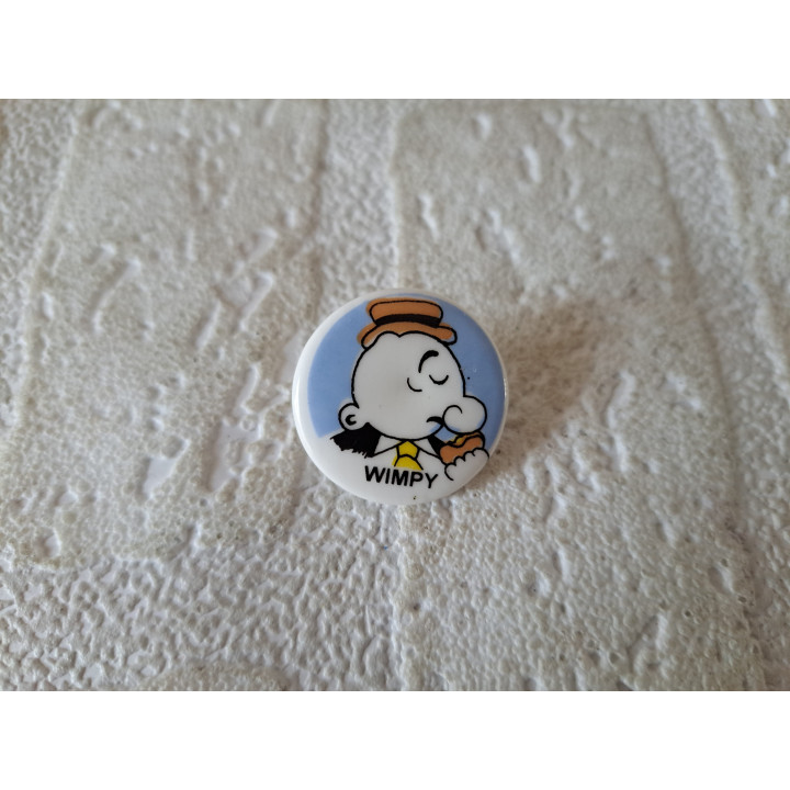 Porselein knoop Popeye met Wimpy Birchcroft D2.5xH1.5cm - Verzamelobject