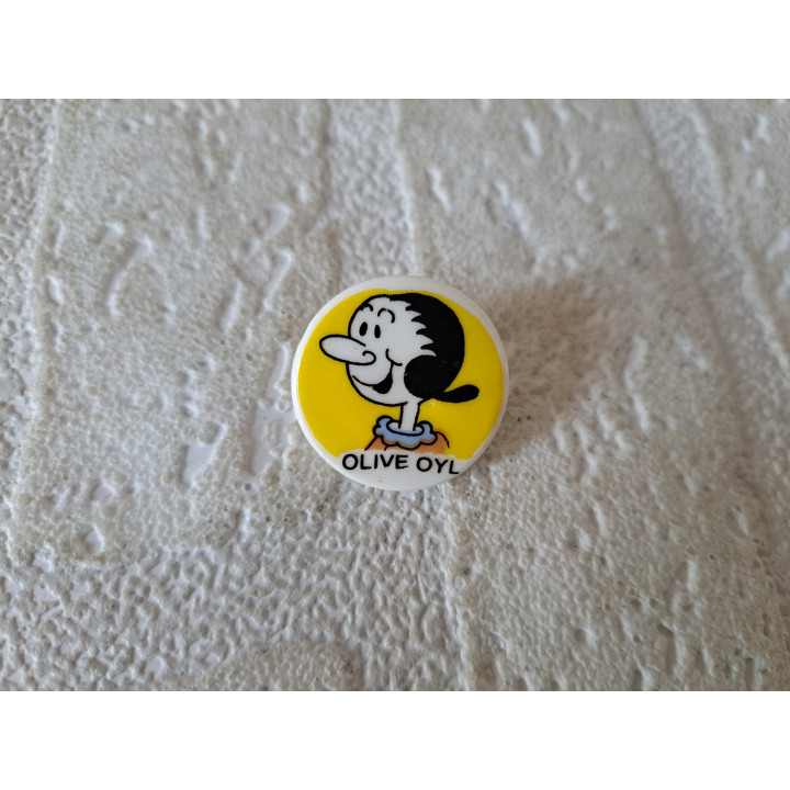 Porselein knoop Popeye met Olive Oly Birchcroft D2.5xH1.5cm - Verzamelobject