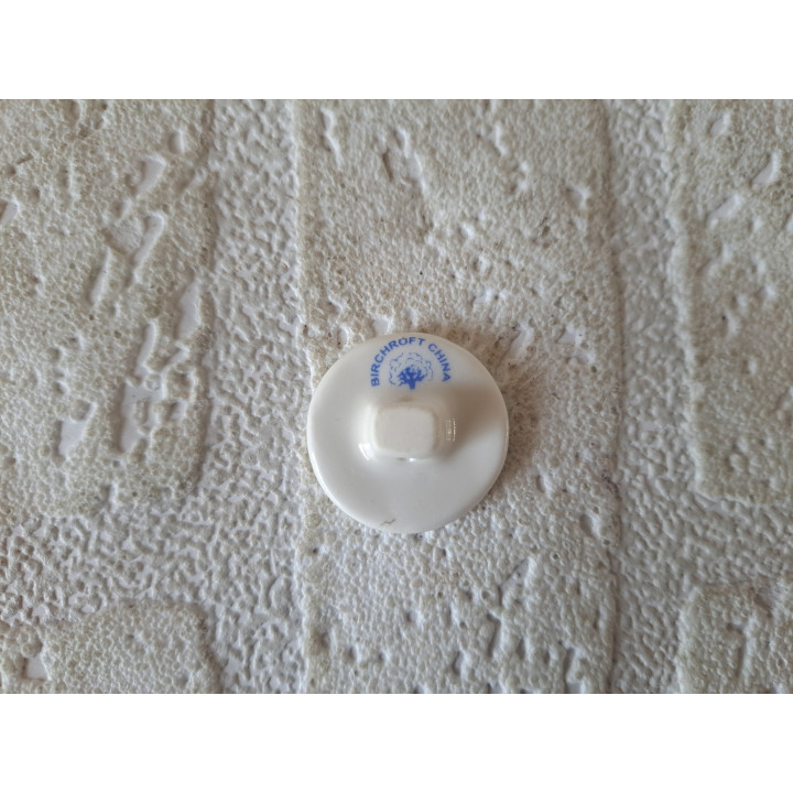 Porselein knoop Popeye met Brutus Birchcroft D2.5xH1.5cm - Verzamelobject