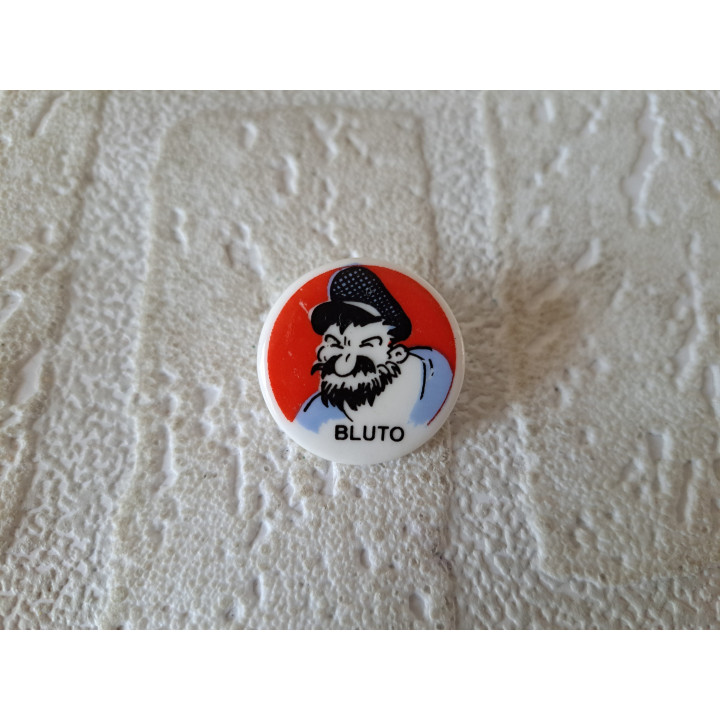 Porselein knoop Popeye met Bluto Birchcroft D2.5xH1.5cm - Verzamelobject