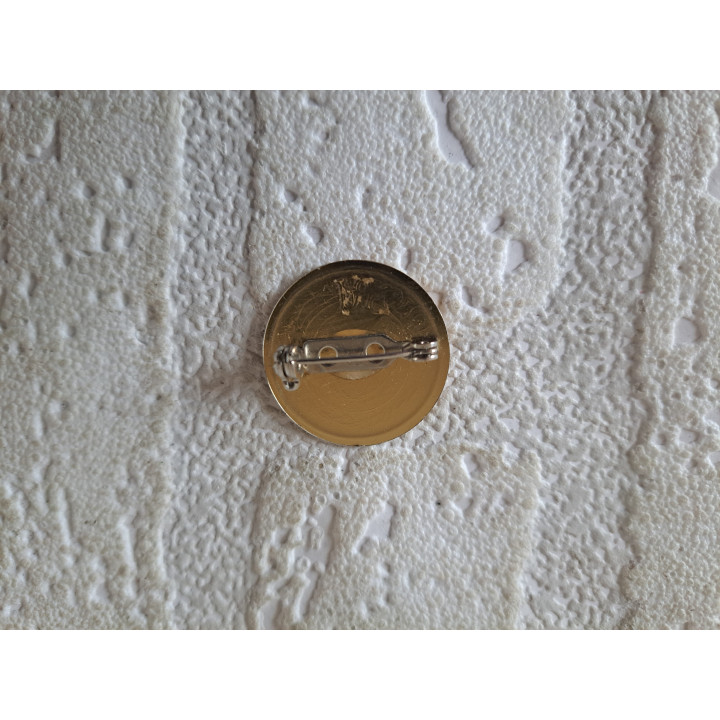 Mini embleem Speelkaarten Poker, goudkleurig metaal D2.5cm - emblemen