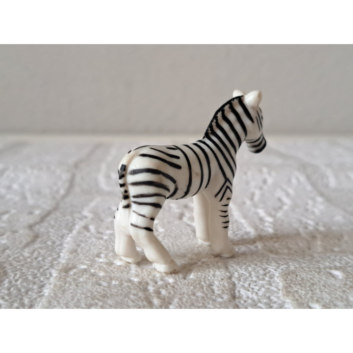 Zebra MEG Jaren 90 Kunststof Miniatuur Dier Figuur