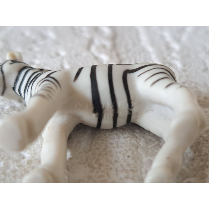 Zebra MEG 1990s Plastic Vintage Animal Figure Toy