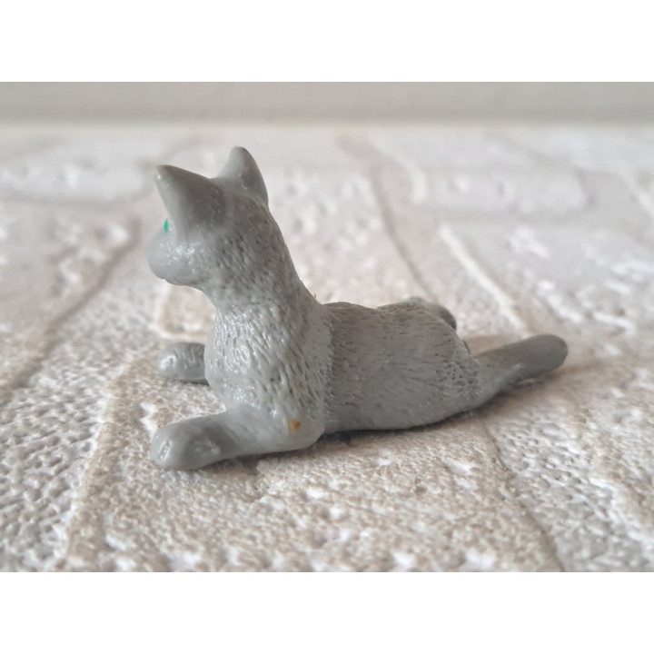 Poes, MEG 1996, rubber 6x2.5x2.5cm - dierfiguren