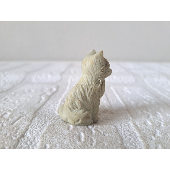 Sitting Cat Japanese Rubber Miniature | Collectible