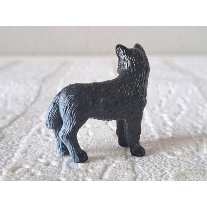 Alaska Malamute hond, rubber 4x1x4cm - honden