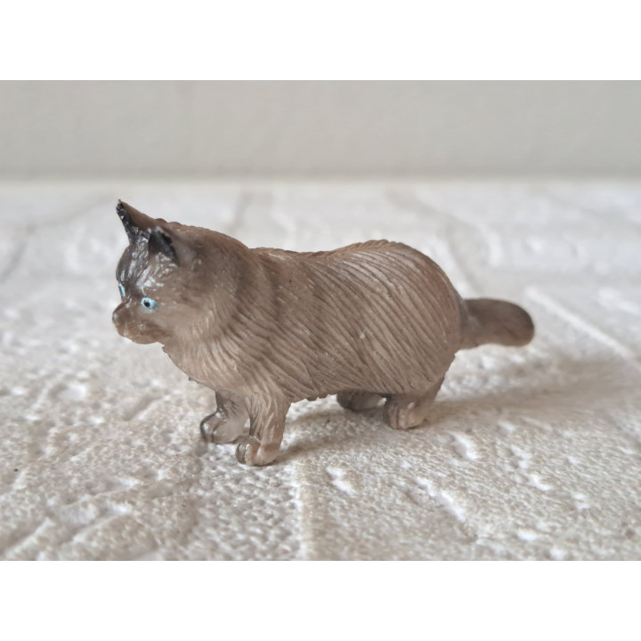 Birmaan poes, rubber 6.5x2x3cm - poesen