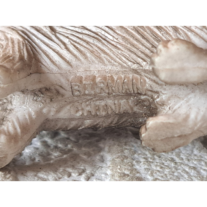 Birmaan poes, rubber 6.5x2x3cm - poesen