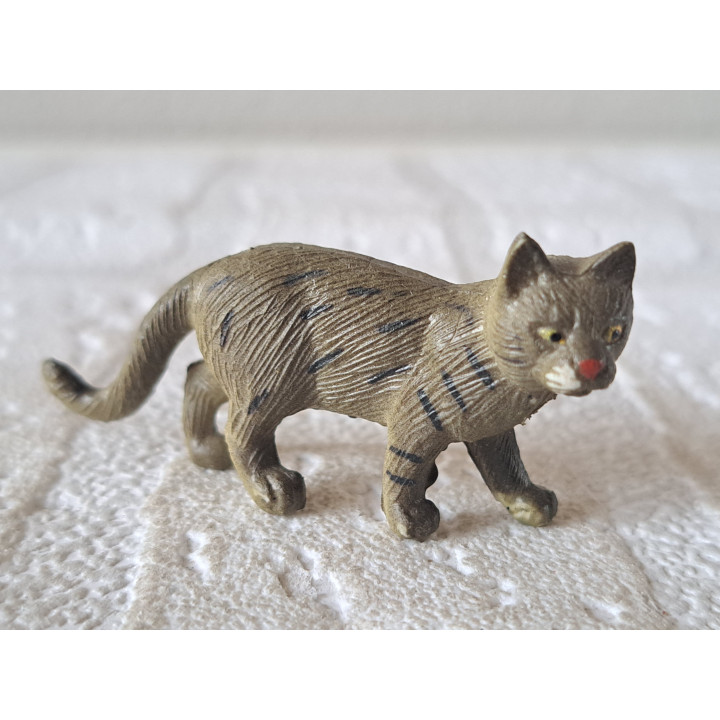 Huiskat korthaar, rubber 6x1.5x3cm - poesen