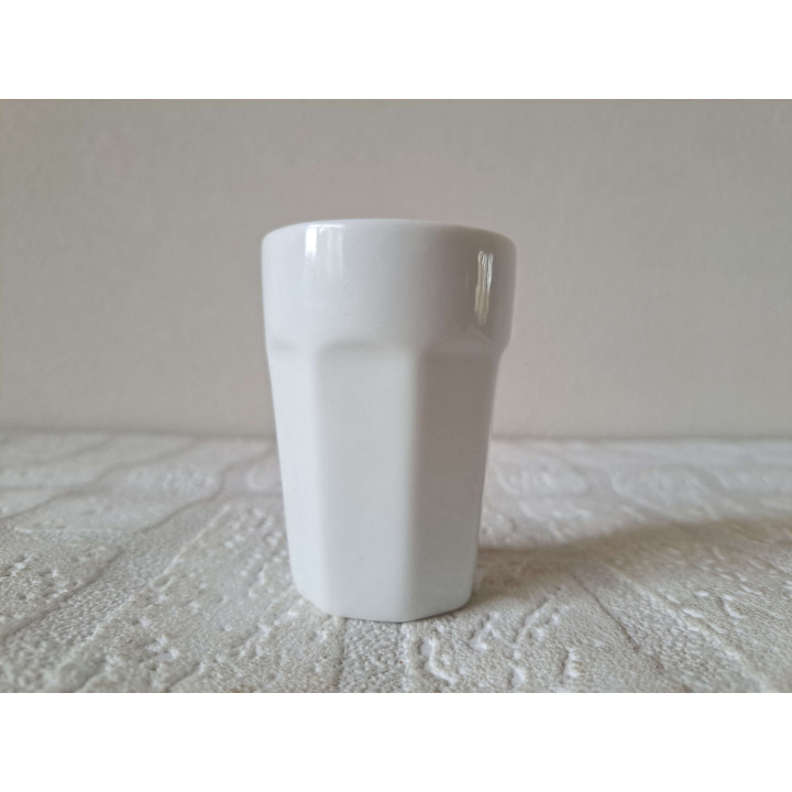 Bekertje Molen de Gooyer, Amsterdam, porselein D5.5xH7.5cm - handgemaakt