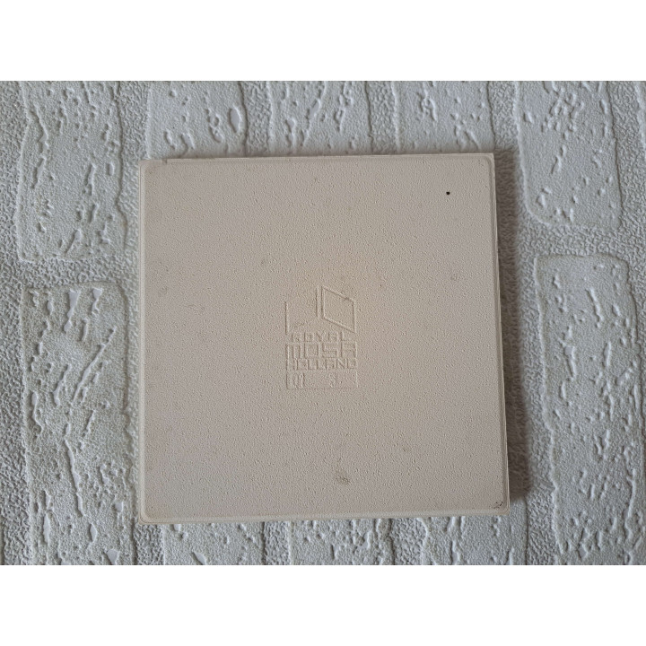 Wandtegel met luchtballonen, aardewerk 15x15x0.5cm magenta - handgemaakt