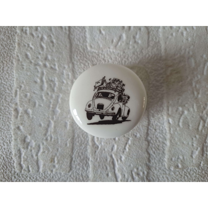 Volkswagen Beetle Pill Box Porcelain Original Gift