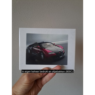 Wandtegel met Bugatti Veyron, aardewerk 20x15x0.5cm