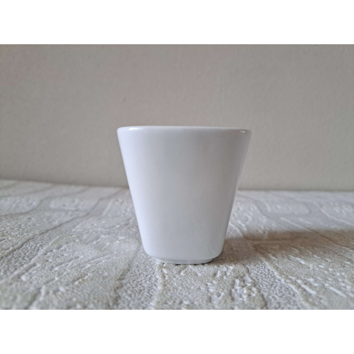 Bloempotje met kleuren Volkswagen t1 bus, porselein 6x6x6cm - handgemaakt