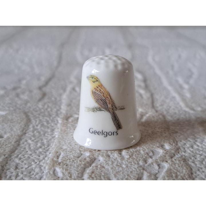 Geelgors zangvogel vingerhoedje (2)