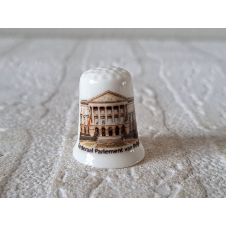 Het Federaal Parlement in Brussel (Belgie), vingerhoedje