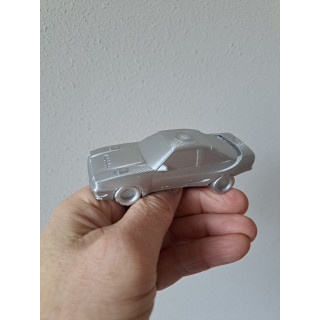 Opel Manta B mantzell zilverkleurig, ABS 10.5x4.5x3.5cm