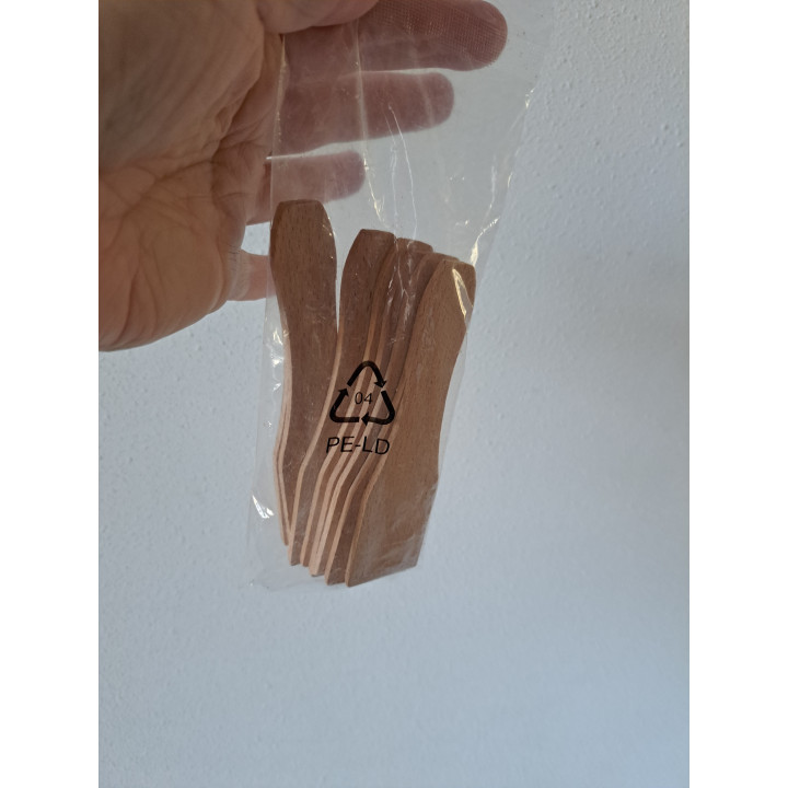 Set Raclettespatels, hout 3.5x13.5cm