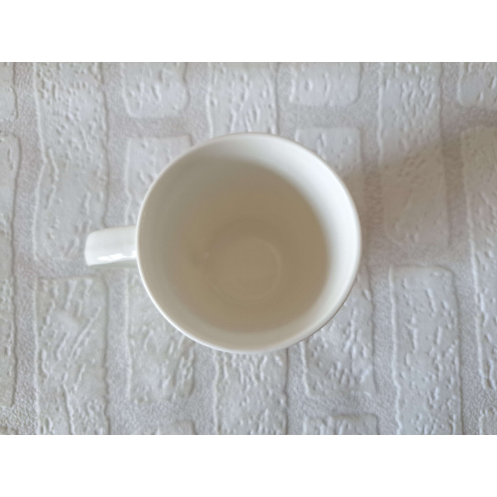 Mok beker met 112 Daar red je levens mee, Porselein D8xH10cm - handgemaakt