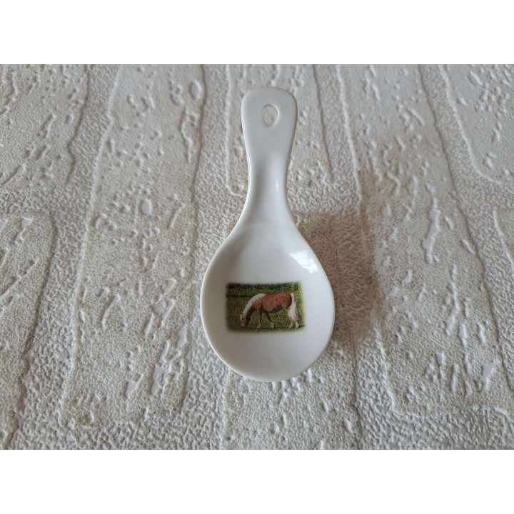 Amuse Spoon Horse Porcelain 10x5x5cm - Elegant Tableware